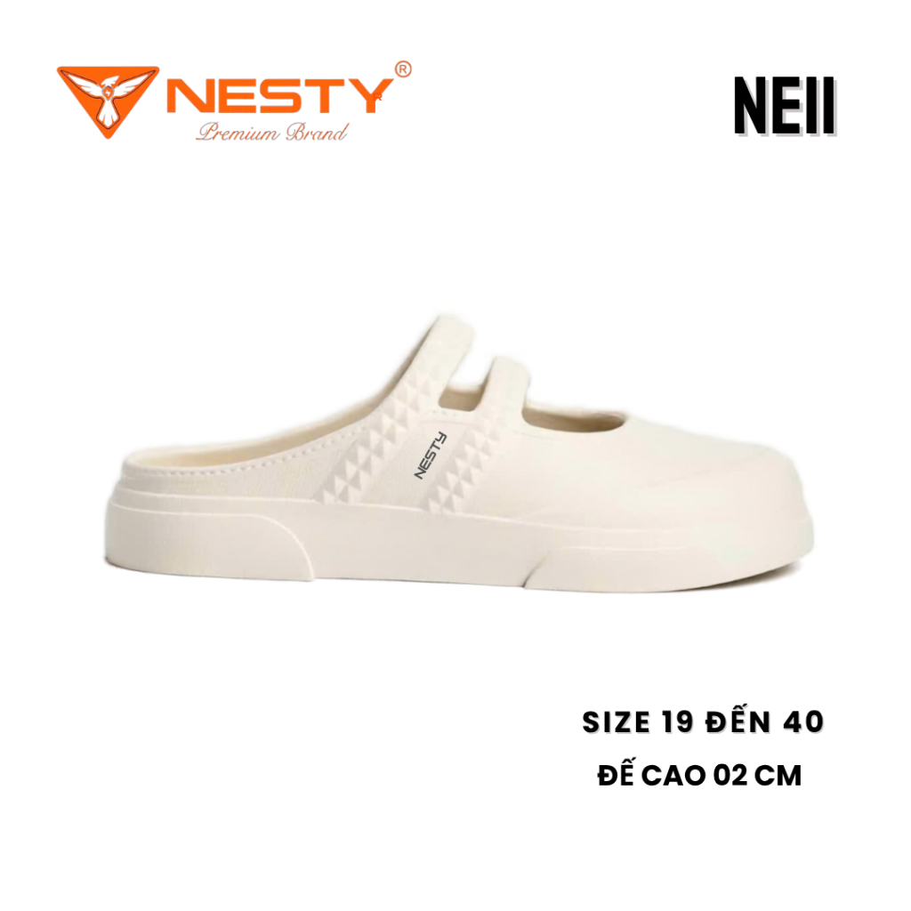 [NE11] Dép Sục Búp Bê Nữ NESTY Đế Bằng Cao 2cm – Chống trơn trượt, Siêu Nhẹ, Êm Chân, Công Sở/Dạo Phố/Đi Chơi/Làm