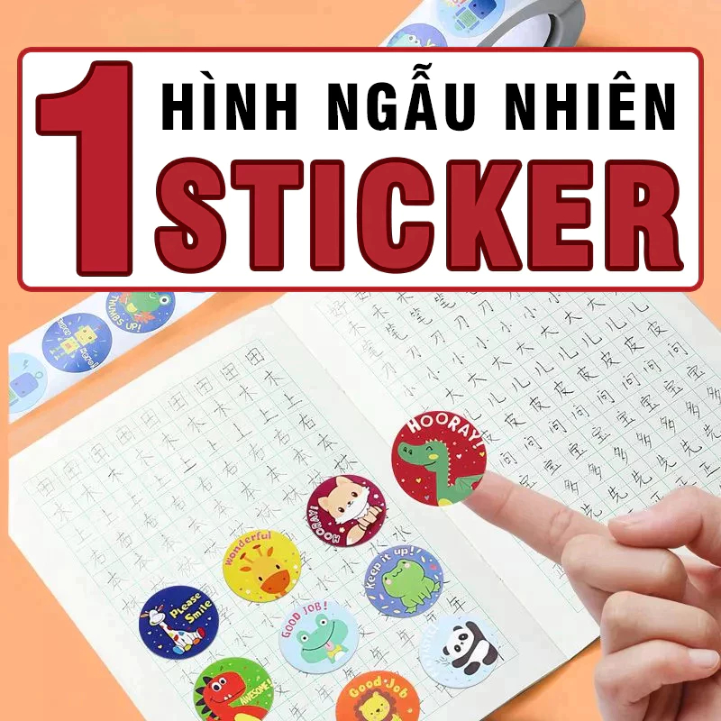 Quà  tặng 1 tấmsticker ------------Bộ màu nước dành cho trẻ em, đồ dùng mỹ thuật, hộp quà  văn phòng phẩm không ước hại