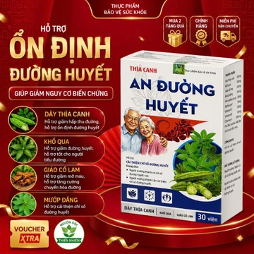 Viên uống tiểu đường An Đường DL 30 viên hỗ trợ giảm đường huyết, giảm biến chứng tiểu đường