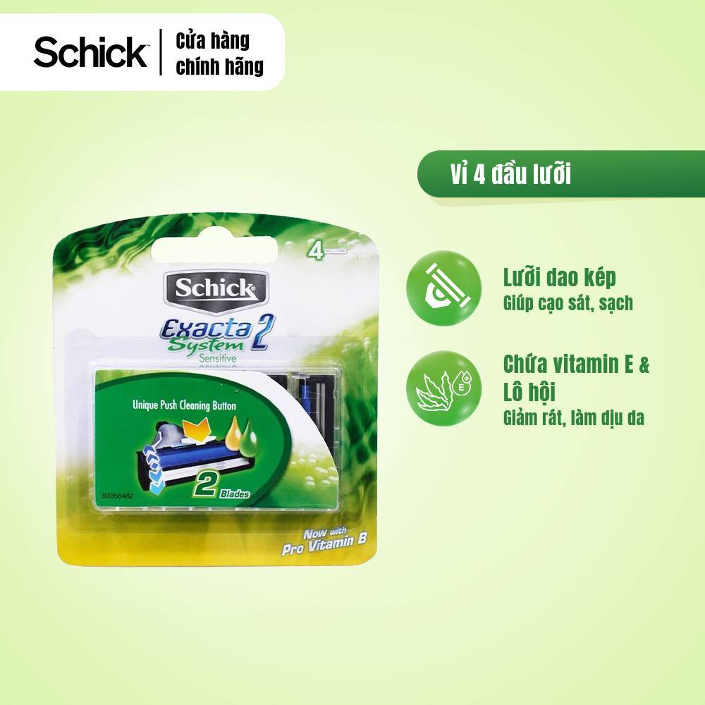Dao Cạo Schick Dành Cho Nam Exacta2 System 4S
