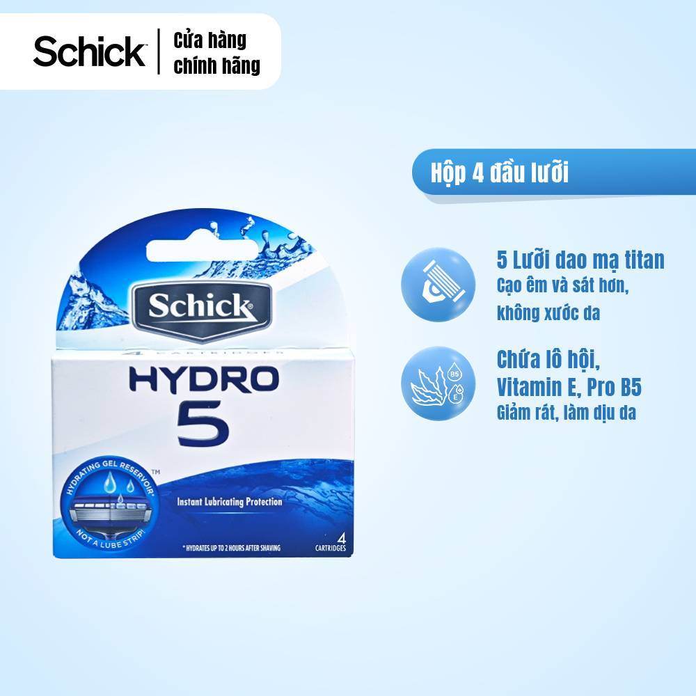 Lưỡi Dao Cạo Schick Dành Cho Nam Hydro 5 4S