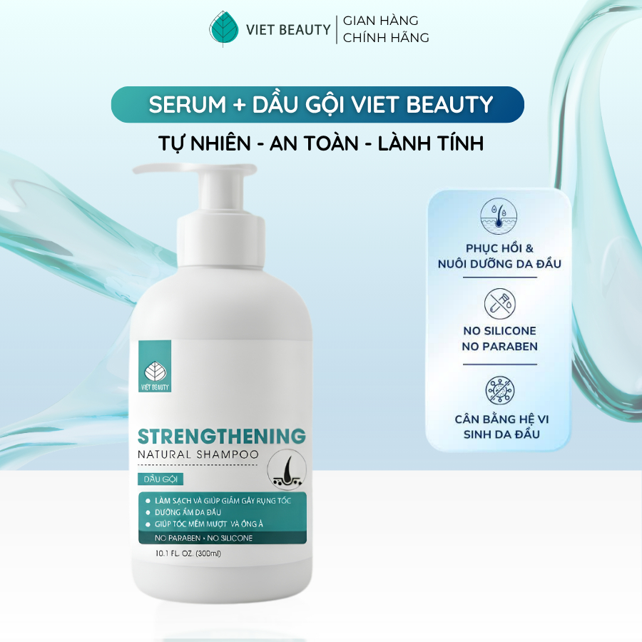 [SHOPEE TRỢ GIÁ] Dầu gội chăm sóc da đầu Việt beauty giúp kiềm dầu, phục hồi da đầu khỏe mạnh 300ml