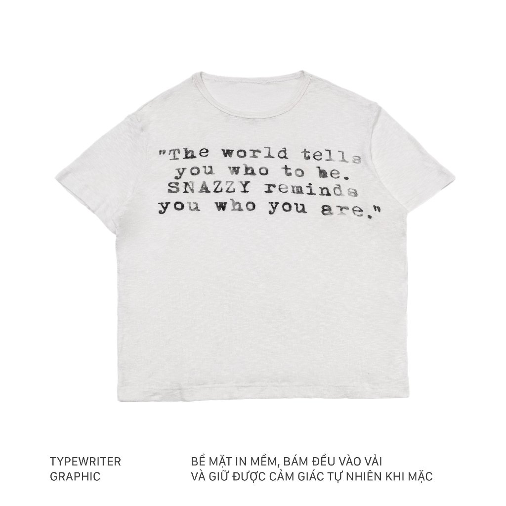 Áo Thun Boxy SNAZZY Unisex Nam Nữ Chất Liệu Cotton Chính Hãng - WHO YOU ARE TEE | BigBuy360 - bigbuy360.vn