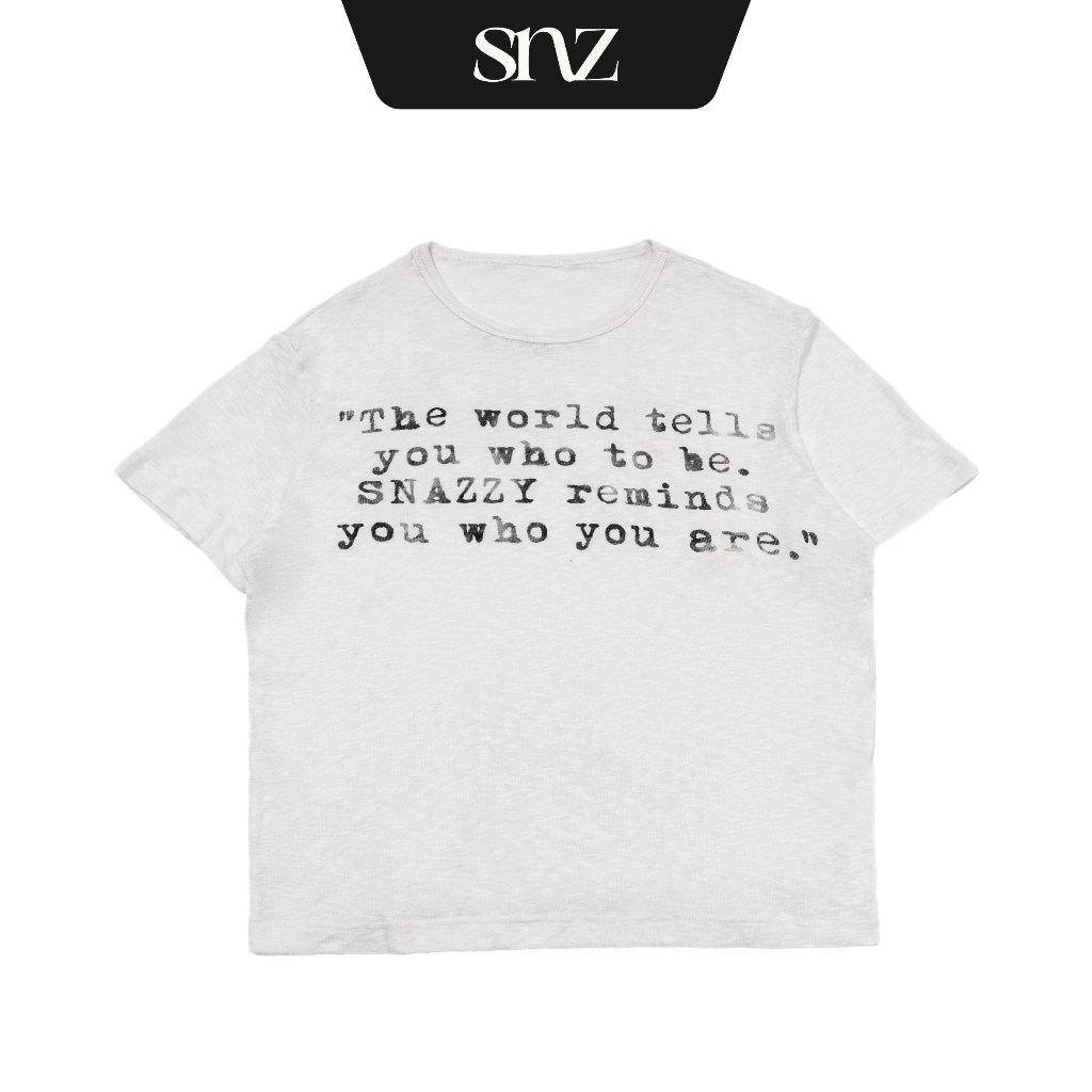 Áo Thun Boxy SNAZZY Unisex Nam Nữ Chất Liệu Cotton Chính Hãng - WHO YOU ARE TEE | BigBuy360 - bigbuy360.vn