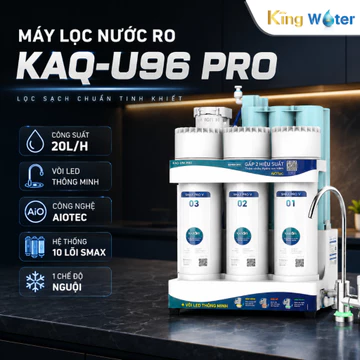 Máy Lọc Nước RO KAROFI KAQ-U96 PRO | Máy Lọc Nước Để Gầm 20L/H, Vòi LED Thông Minh, Công nghệ AioTec
