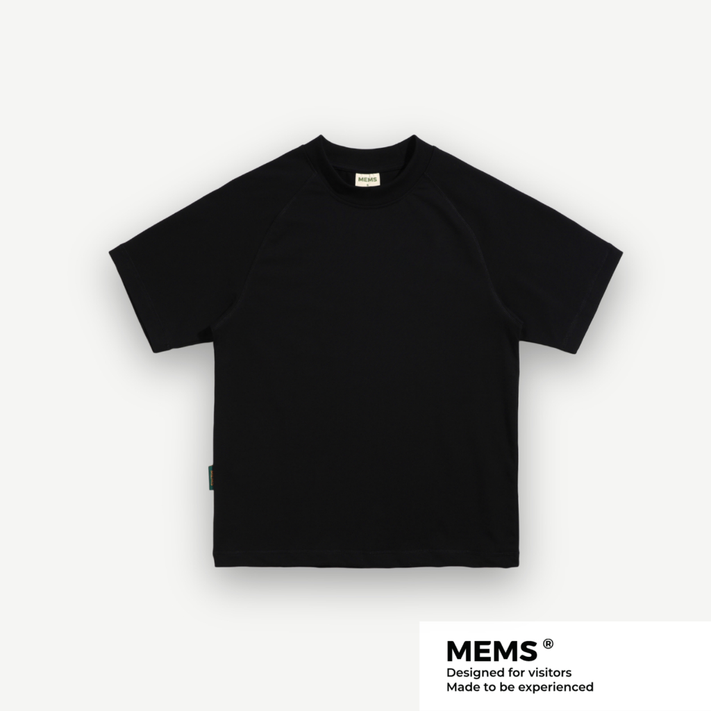 Áo Thun Basic Raglan Oversized Mems Solid 100% Cotton Unisex