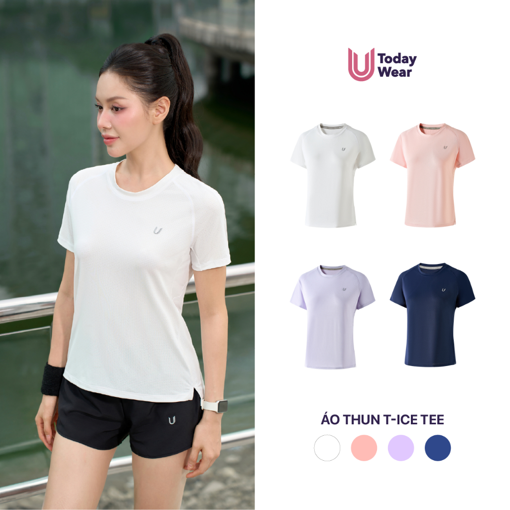 [NEW ARRIVAL] Áo thun thể thao chạy bộ nữ T-ice Tee Today U Wear siêu nhẹ, thấm hút, nhanh khô form suông rộng rãi
