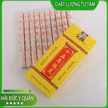 Hôp 10 Điếu Ngải Nhung Cao Cấp Sử Dụng Trong Châm Cứu - Ngải Cứu Nhung 15 Năm Nguyên Chất 100%