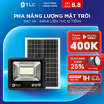 Đèn Pha Năng Lượng Mặt Trời SUNLUX TLC Công Suất 100W 200W 300W Tấm Pin Mono Sạc Nhanh Sáng 12h Chống Nước IP65_PSL — ảnh 1