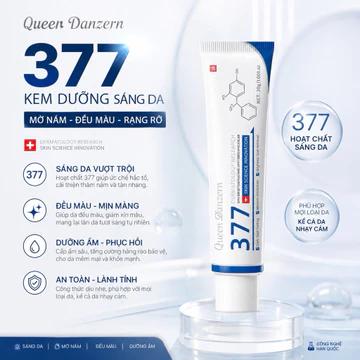 Kem Dưỡng Sáng Da Queen Danzern 377 Hỗ Trợ Mờ Thâm Nám Giúp Da Đều Màu Mịn Màng 30g