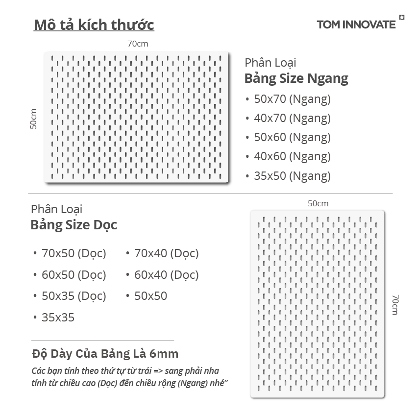 [Tặng móc và kệ treo] BẢNG CÀI TREO TƯỜNG TRẮNG / ĐEN PEGBOARD CHUẨN SIZE IKEA | BigBuy360 - bigbuy360.vn