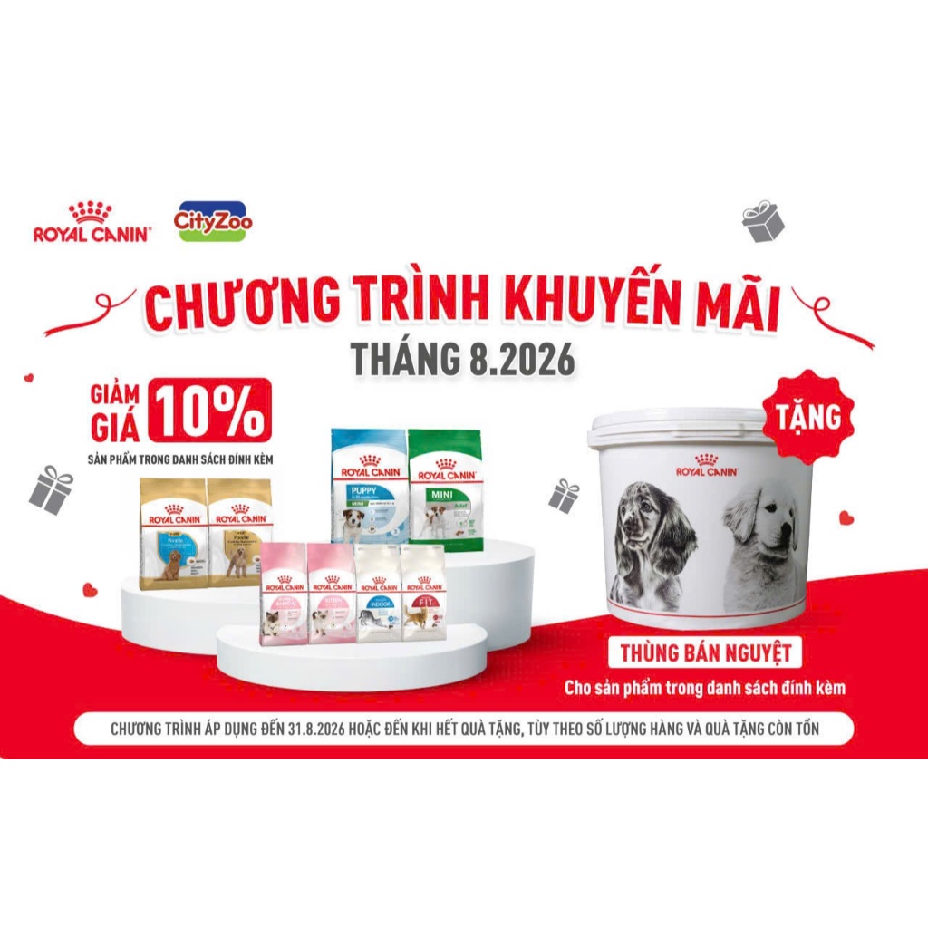 [TẶNG THÙNG ĐỰNG HẠT][GÓI 2KG] Thức Ăn Cho Mèo Royal Canin BABYCAT, KITTEN, INDOOR, FIT32 DÀNH CHO MÈO MỌI LỨA TUỔI