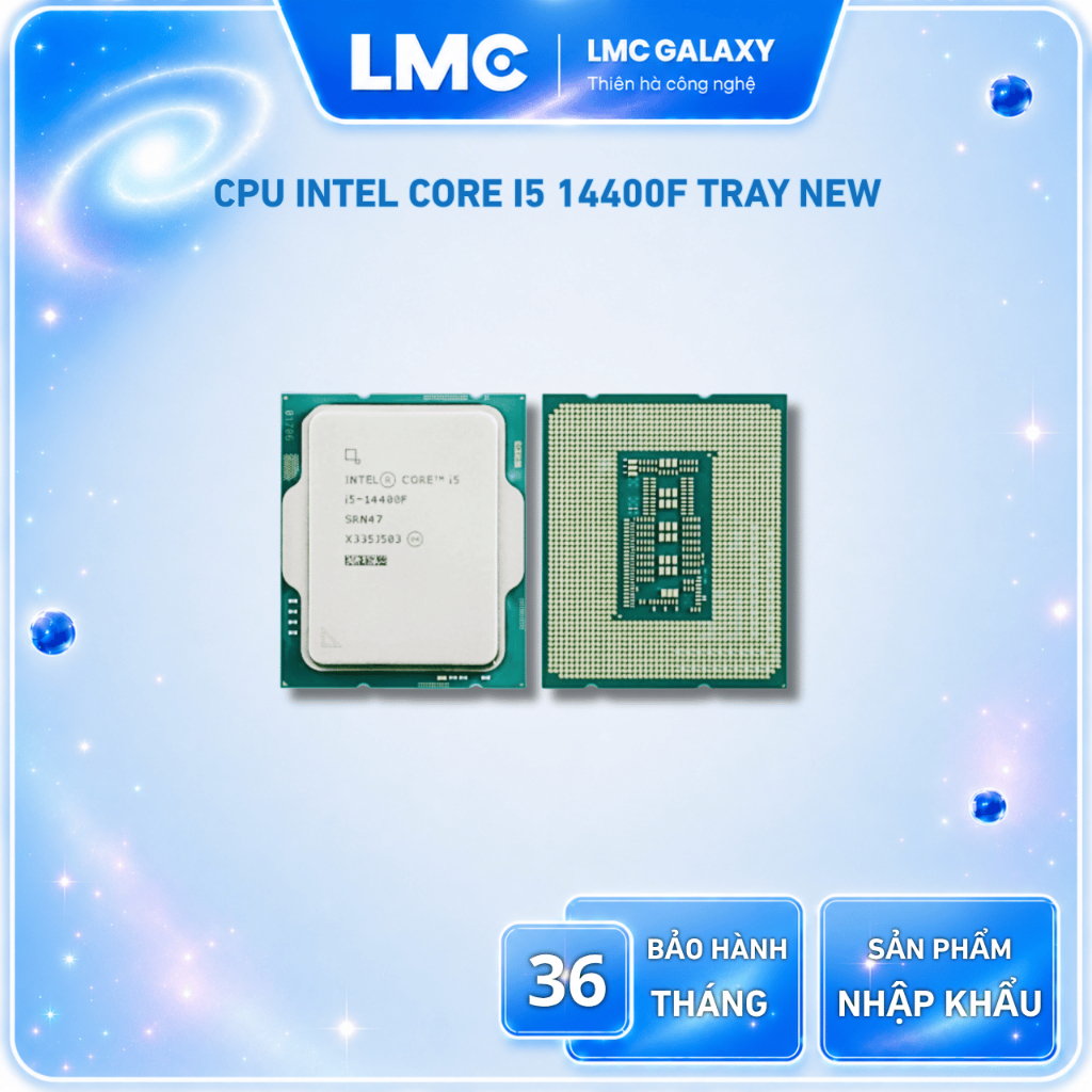 [ Full VAT ] CPU Intel core i5 14400F Tray NEW (2.5GHz Up to 4.7GHz, 10 nhân 16 luồng, 20MB Cache, 65W) | BigBuy360 - bigbuy360.vn