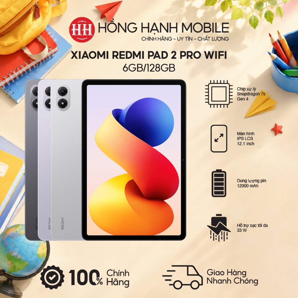 Máy Tính Bảng Xiaomi Redmi Pad 2 Pro Wifi 6GB/128GB – Hàng Chính Hãng