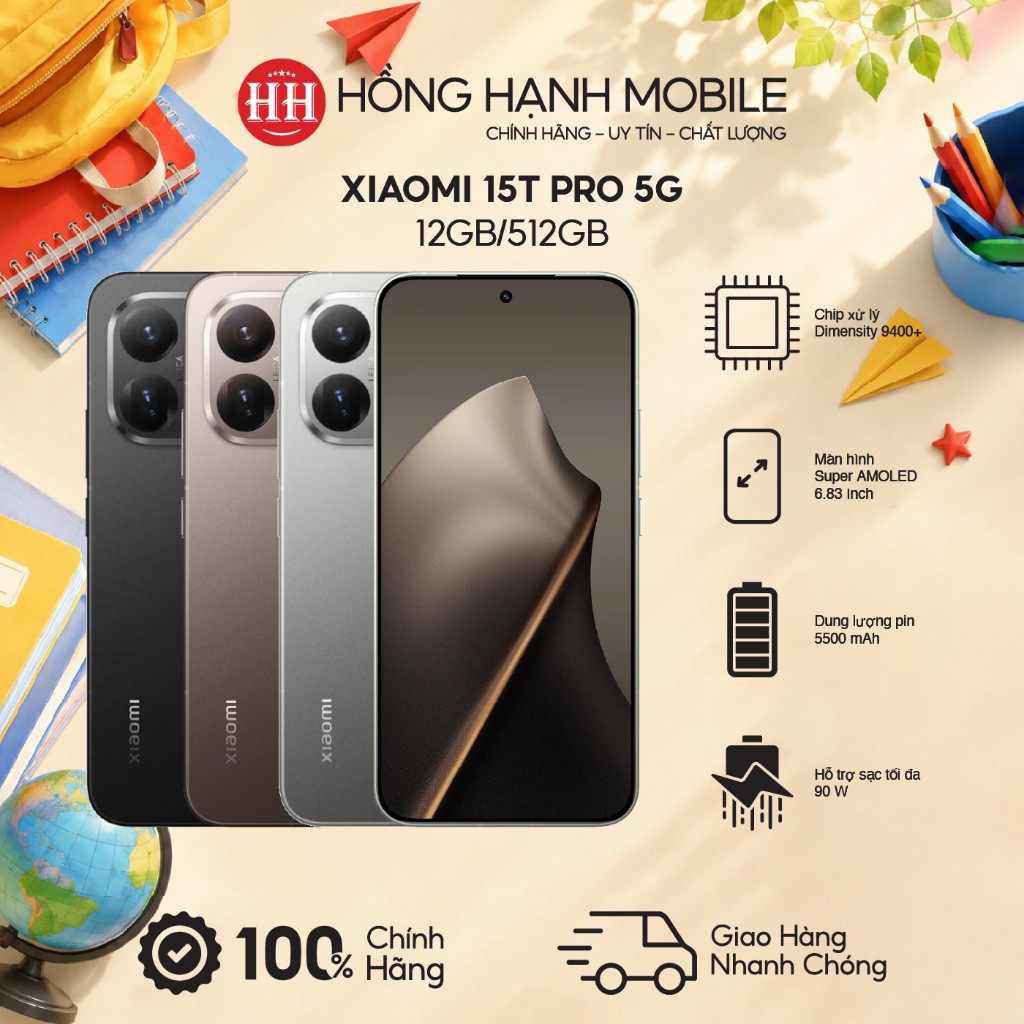 Điện Thoại Xiaomi 15T Pro 5G 12GB/512GB – Hàng Chính Hãng