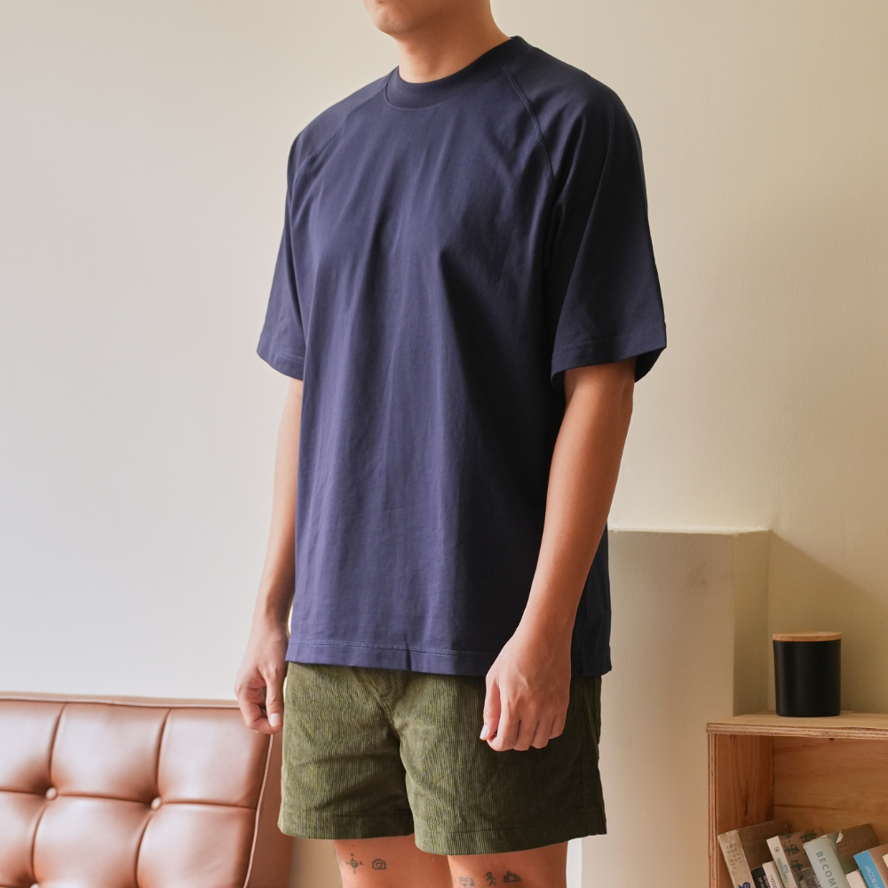 Áo Thun Basic Raglan Oversized Mems Solid 100% Cotton Unisex | BigBuy360 - bigbuy360.vn