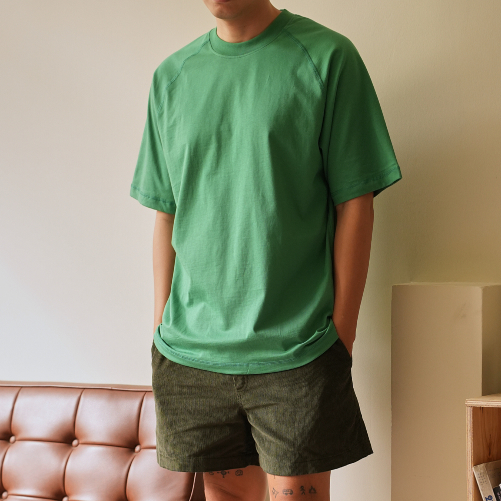 Áo Thun Basic Raglan Oversized Mems Solid 100% Cotton Unisex | BigBuy360 - bigbuy360.vn
