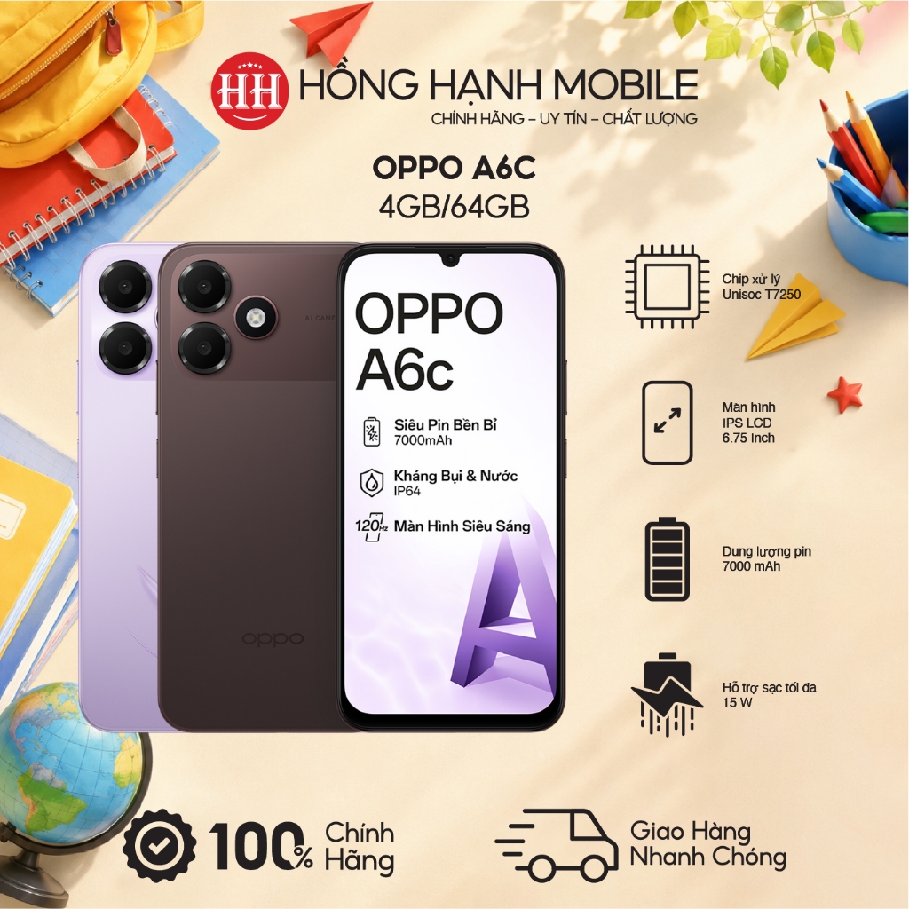 Điện Thoại Oppo A6c 4GB/64GB – Hàng Chính Hãng