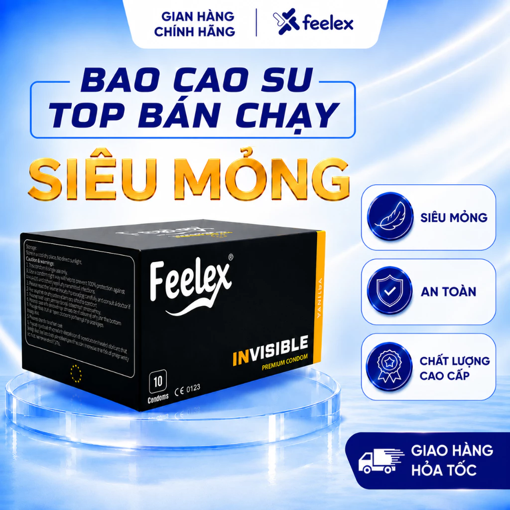 Bao cao su Feelex hộp 10 cái