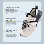 Giày thể thao rọ cho bé Katetu, siêu nhẹ, thoáng khí, thoát nước X5BF029 — ảnh 3