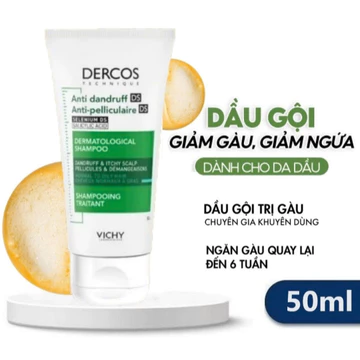 Dầu gội giảm gàu ngứa Dercos Vichy 50ml