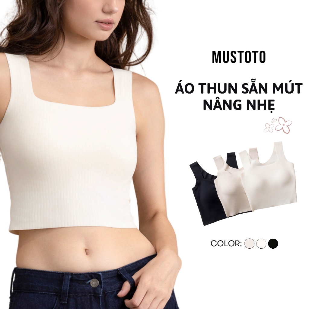 MUSTOTO Bra Nâng Vừa Áo Dây Đa Năng Mặc Kèm Sơmi Blazer (MA82)