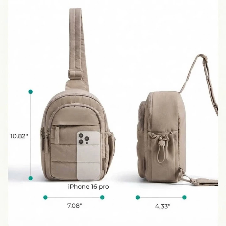 Women's Nylon Crossbody Bag – Water-Resistant, Mini – 5