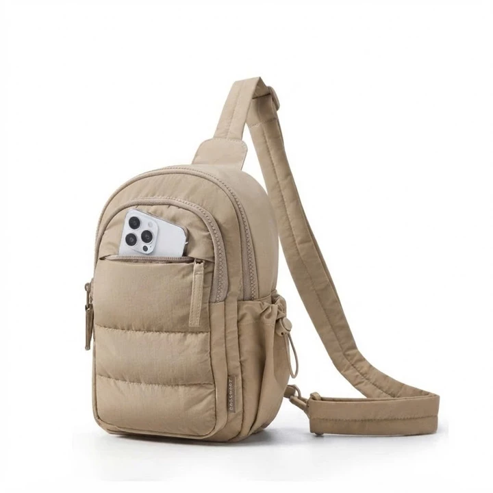 Women's Nylon Crossbody Bag – Water-Resistant, Mini – 3