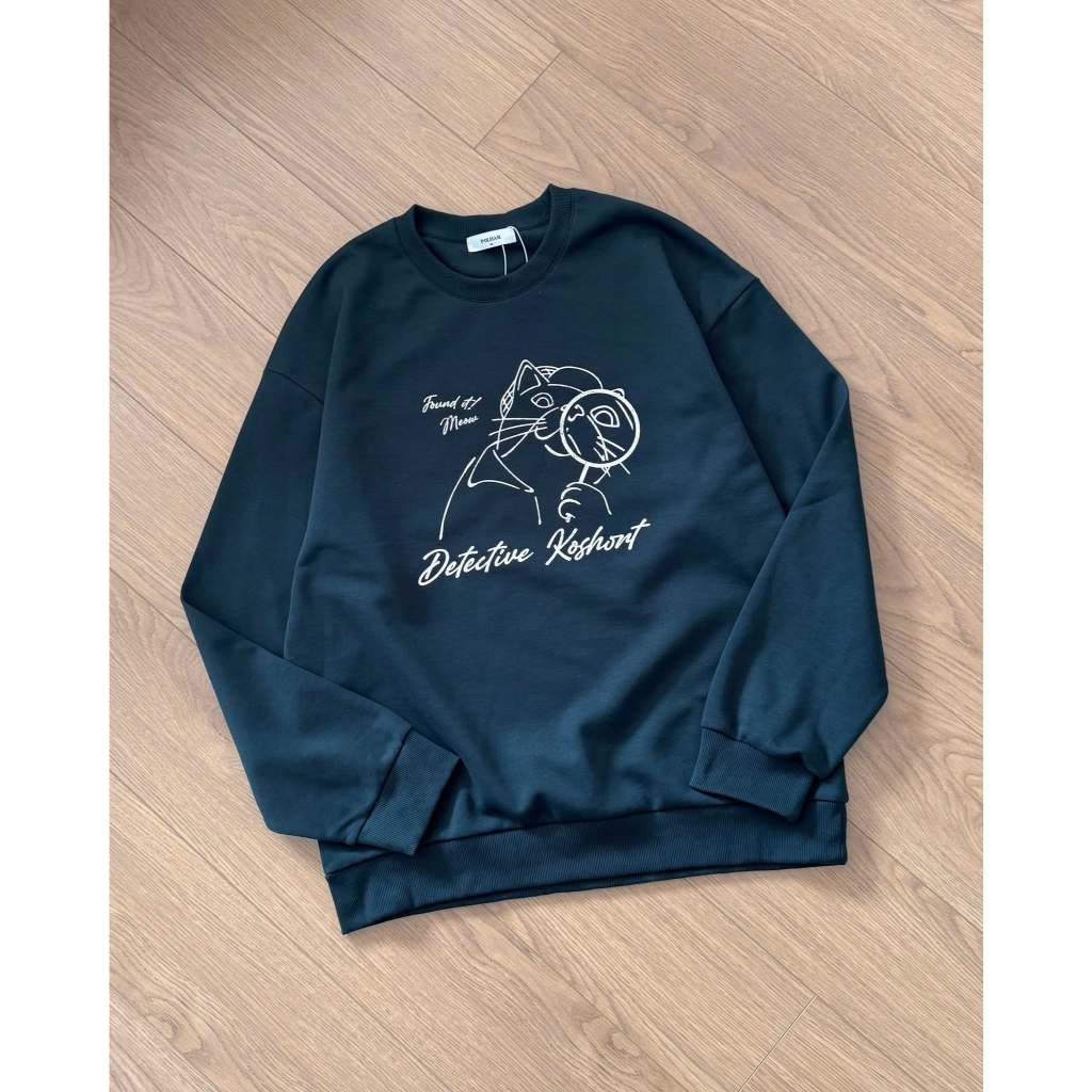 Áo Nỉ Bông Polham Sweater Biglogo Oversized GREYB Unisex | BigBuy360 - bigbuy360.vn