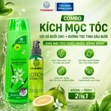 Combo dầu gội hoa bưởi ngăn rụng tóc – tinh dầu bưởi kích thích mọc tóc thorakao 150 ml