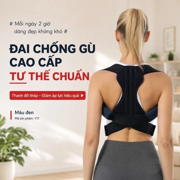 Đai Chống Gù Lưng Cho Người Lớn Trẻ Em - Có Thanh Nẹp Kim Loại Trợ Lực Kèm Đệm Chống Đau - Đai Chống Gù Phiên Bản Mới