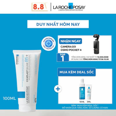 Kem Dưỡng Ẩm & Phục Hồi Đa Năng La Roche-Posay Cicaplast Baume B5+ (100ml) giúp phục hồi da sau 1 lần sử dụng
