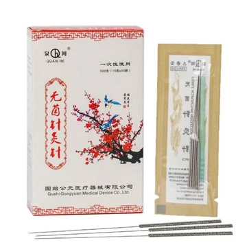 (COMBO 10 HỘP) Kim châm cứu QUAN HE - Hộp 500 kim - Đóng túi - Siêu rẻ - Siêu bén - Đủ kích thước