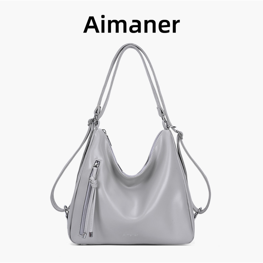[KHÔNG TẶNG CHARM] Túi Xách Tote Nữ AIMANE 6604 Da PU Mềm Bóng - Phong Cách Thời Trang Hàn Quốc Đa Năng