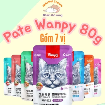[Combo 20 Gói] Pate Wanpy Cho Mèo Gói 80G - Pate Happy 100, Pate On25, Pate Neeka