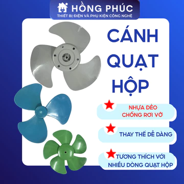 [HOẢ TỐC] CÁNH QUẠT NHỰA DẺO CHỐNG VA ĐẬP, LẮP CHO QUẠT HỘP, QUẠT HỘP MINI