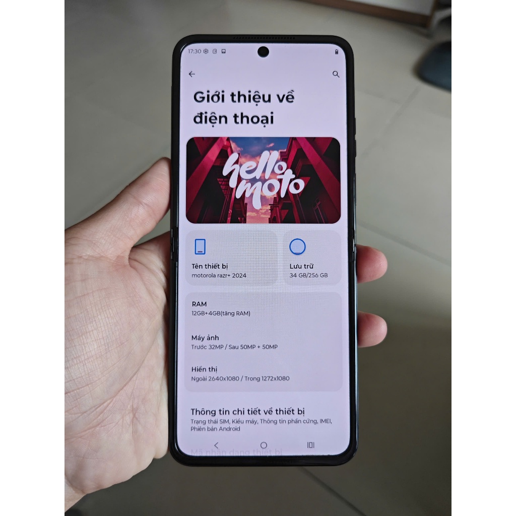 Motorola Razr 50 Ultra Quốc Tế - Snapdragon 8s Gen 3, thiết kế gập | BigBuy360 - bigbuy360.vn