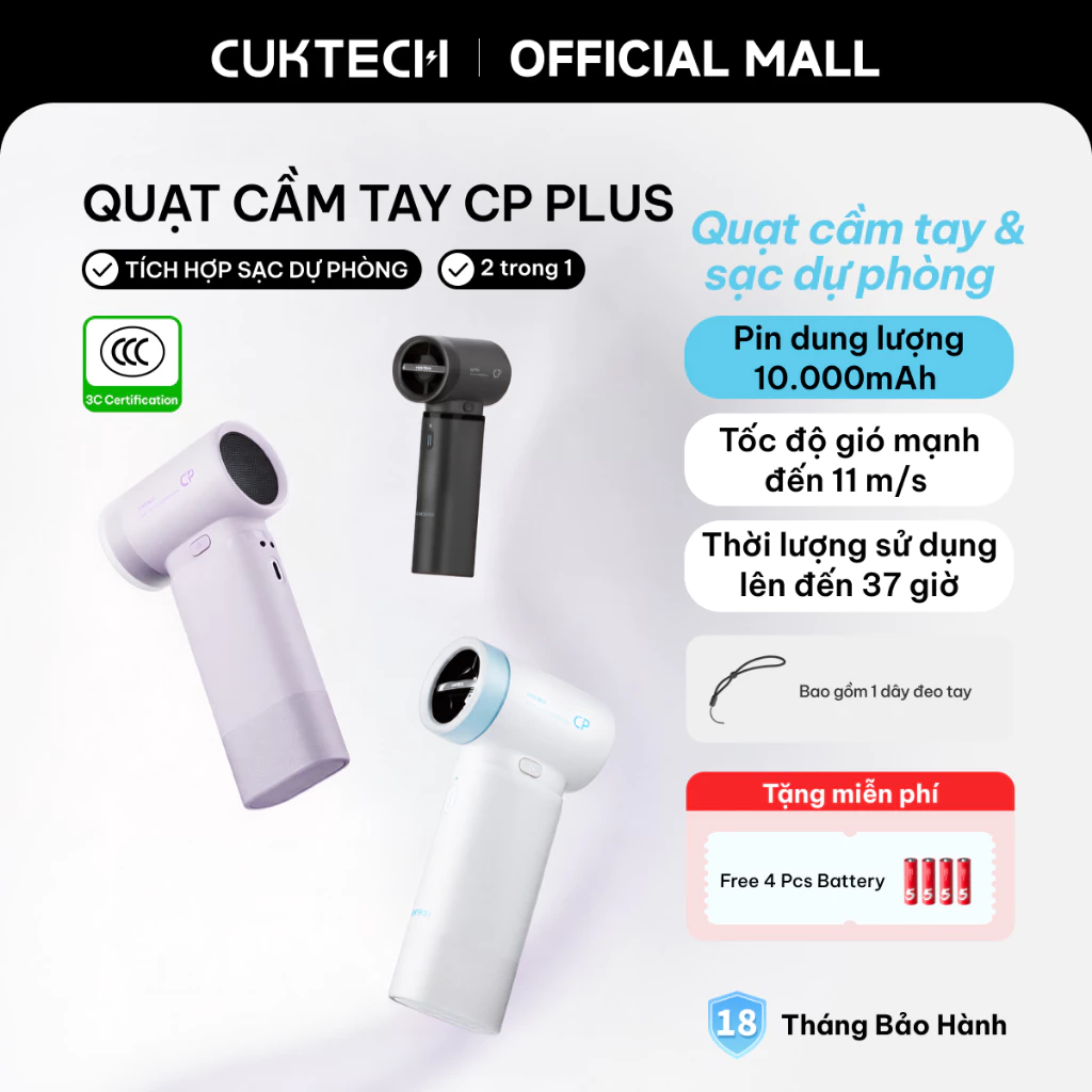 Quạt CUKTECH CP Plus cầm tay