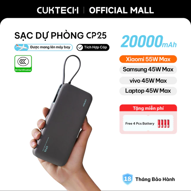 CUKTECH CP24 kết nối cùng lúc nhiều thiết bị