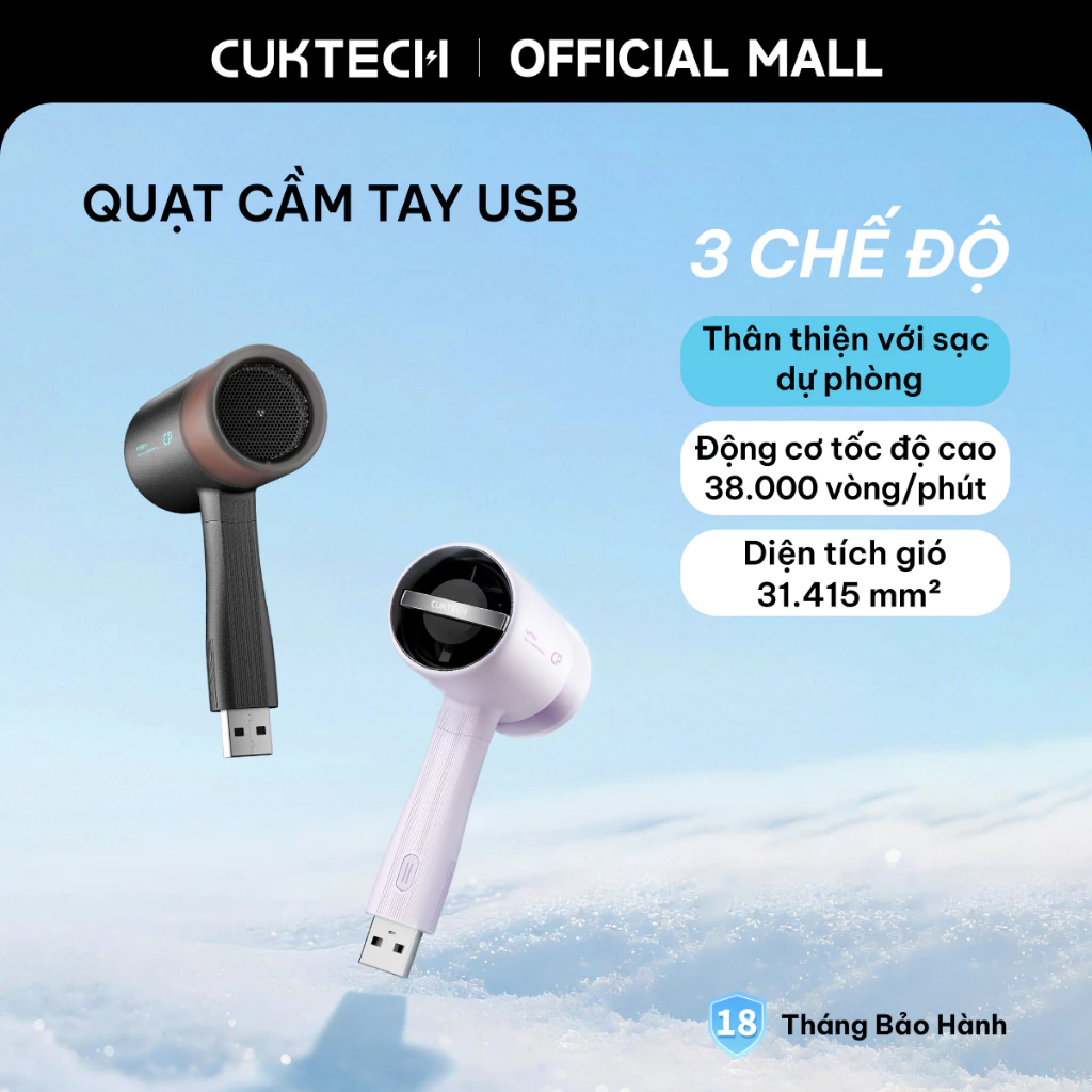 Quạt cầm tay mini CUKTECH