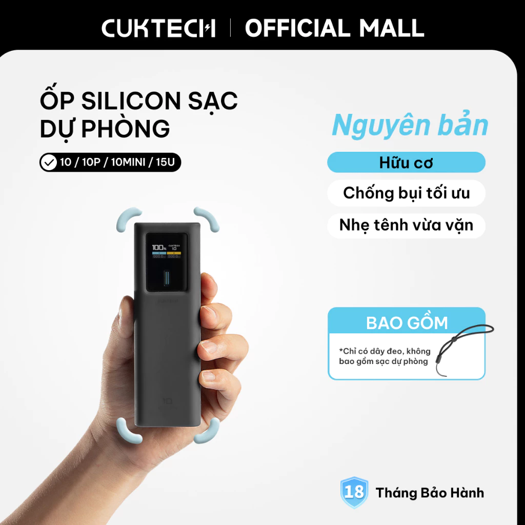 Vỏ silicone CUKTECH - góc nhìn sản phẩm