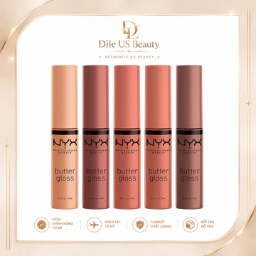 Nyx Professional Makeup Butter Gloss Non-Sticky Lip Gloss – Son Bóng Môi Mềm Mịn, Không Bết Dính