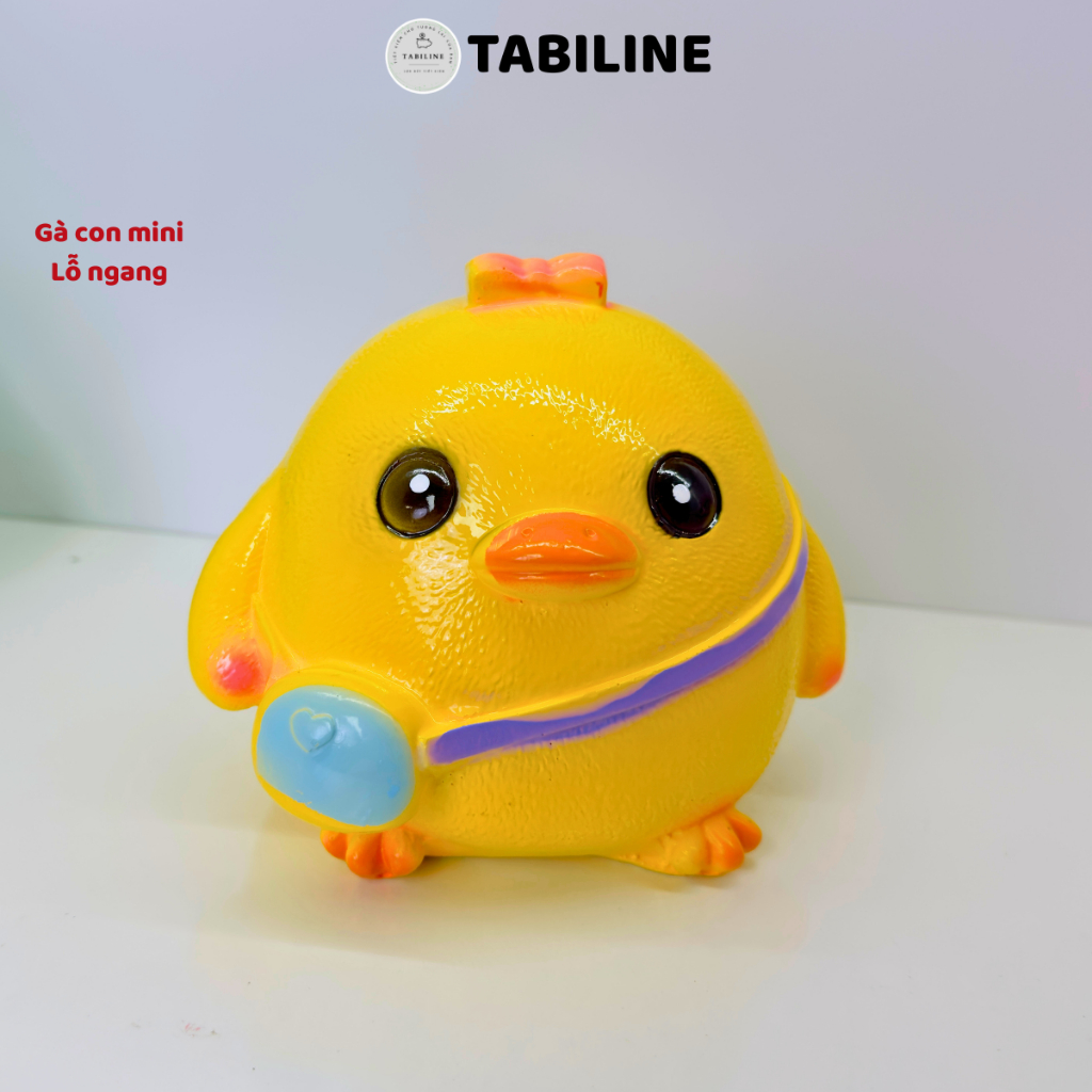 Heo đất ống tiết kiệm tiền lỗ ngang gà con mini xinh cute đáng yêu LD54 – TABILINE