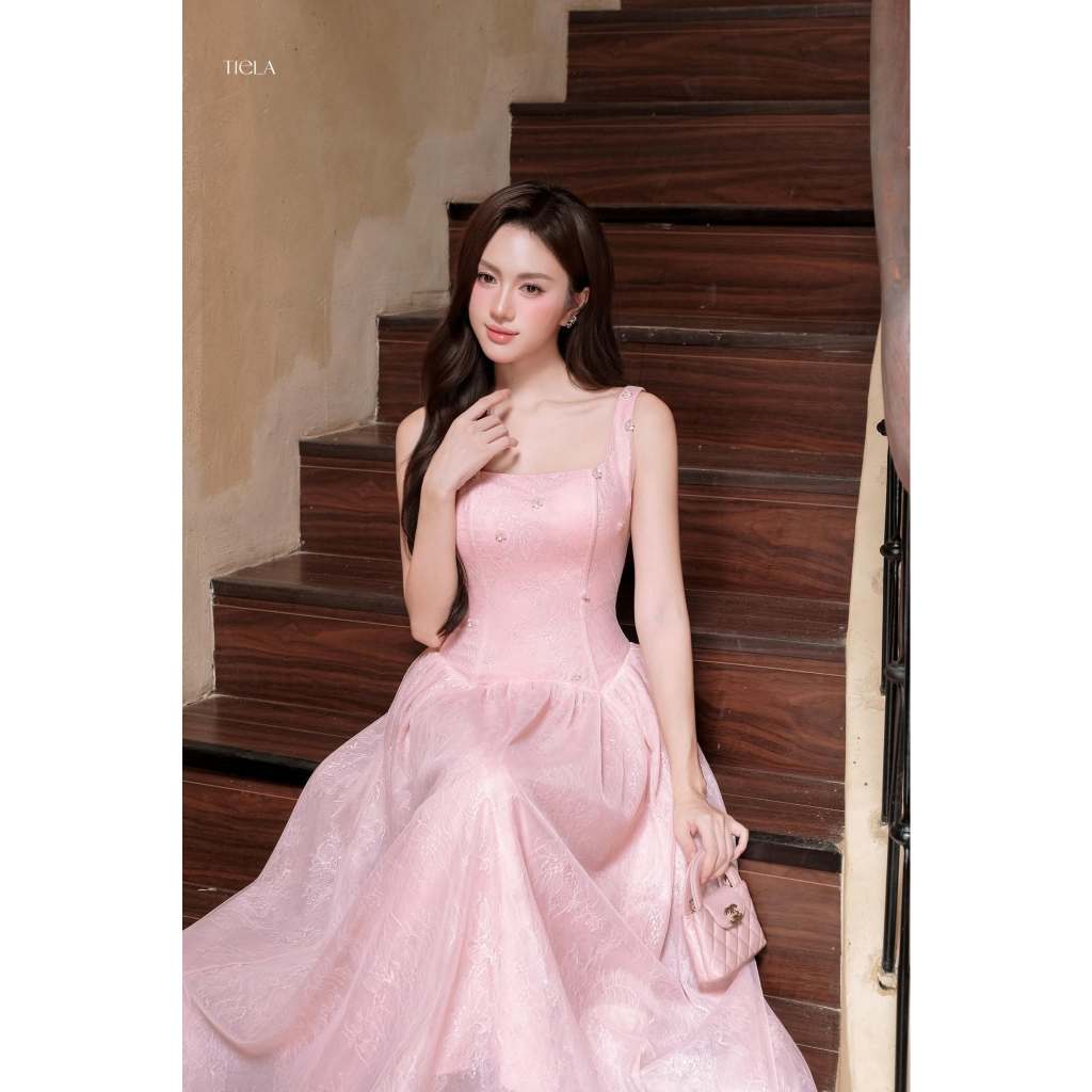Đầm váy ren hoa dáng dài-Leila Dress