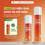 Bộ đôi serum kem dưỡng Vitamin C dưỡng sáng da mờ thâm nám tàn nhang từ trái Sơ-ri Cỏ Mềm — ảnh 1