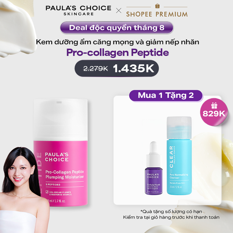 Kem dưỡng ẩm căng mọng và giảm nếp nhăn Paula's Choice Pro-collagen Peptide Plumping Moisturizer 50ml - A1510