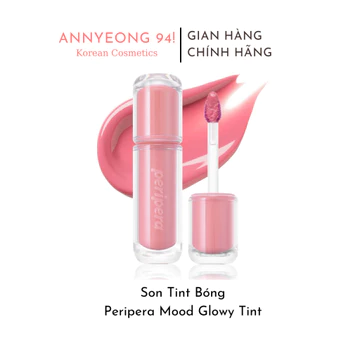 [Mới] Son Tint Bóng Căng Mộng, Giữ Màu Lâu Trôi Peripera Mood Glowy Tint