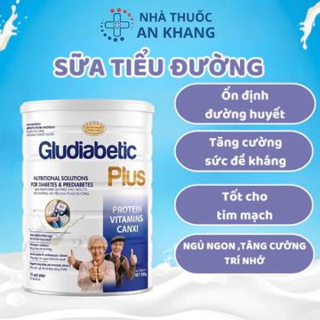 Sữa Tiểu Đường Gludiabetic Plus - thực phẩm bảo vệ sức khỏe người tiểu đường ổn định đường huyết 400g/900g