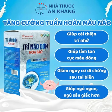 Viên Uống Bổ Não Trí Não Đơn Hoa Sao Cải Thiện Trí Nhớ Tăng Tuần Hoàn Máu Não Giảm Nguy Cơ Tai Biến