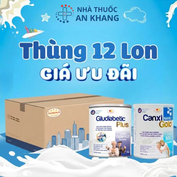 SỮA BỘT CANXI VÀ TIỂU ĐƯỜNG GLUDIABETIC PLUS HỖ TRỢ NGƯỜI TIỂU ĐƯỜNG NGƯỜI LOÃNG XƯƠNG Hộp 400/900g